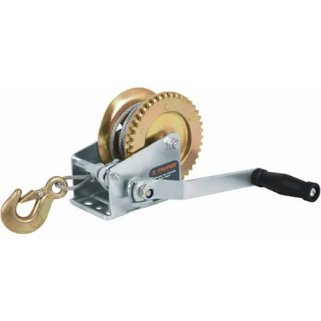  Templadoras de Manivela con Cable 1100kg, en acero, ideal para remolque y cargas pesadas, MAW-91C 14721 Truper 122.881356 Templ