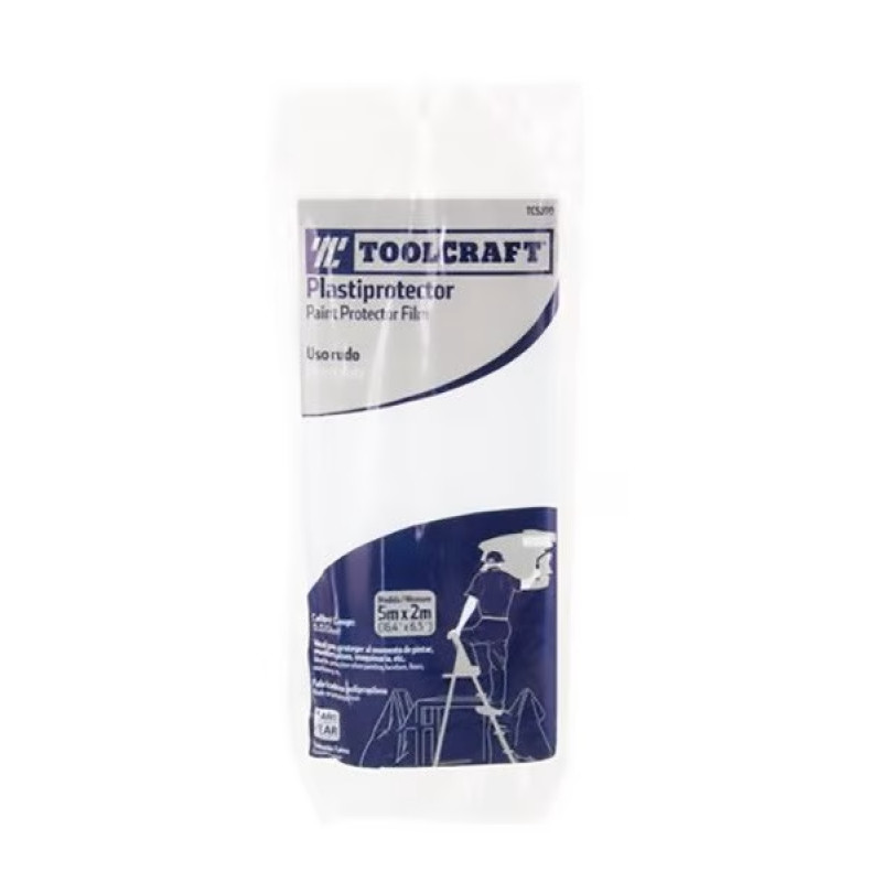 Plastiprotectores Plastico Protector 5M x 2M Uso Rudo Toolcraft TC5200