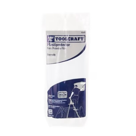 Plastiprotectores Plastico Protector 5M x 2M Uso Rudo Toolcraft TC5200