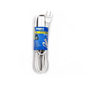Extension Electrica 2M 15A 3Tomas Uso Domestico Blanco Fulgore FP0102