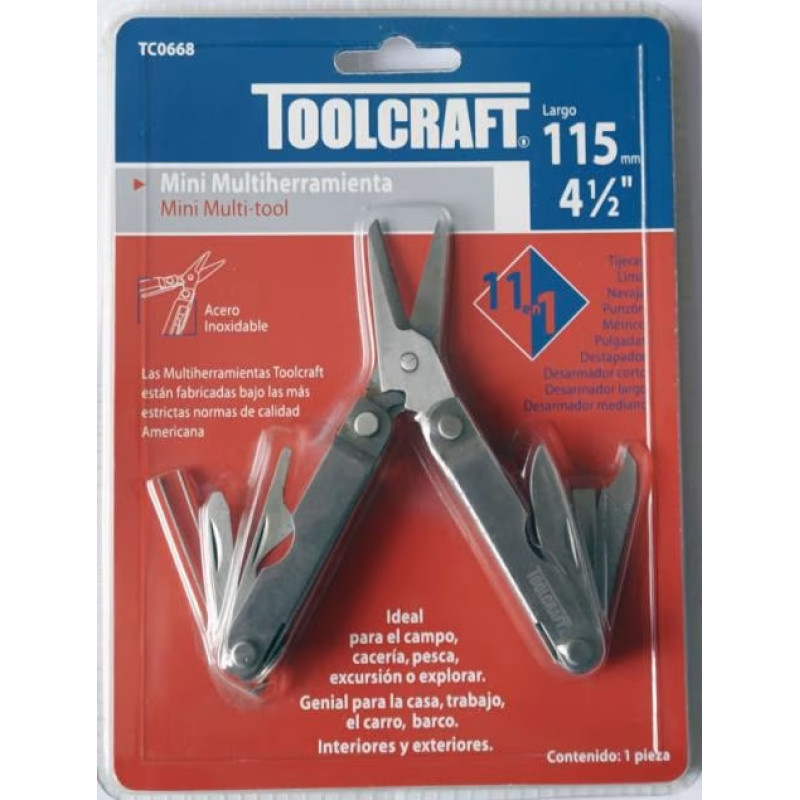 Alicates Multiherramientas 11 en 1 Multi-Tool 4-1/2" Toolcraft TC0668