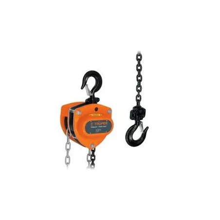  Tecle Industrial 1 1/2 Toneladas, Doble Trinquete, Mecanismo de triple engranaje, Peso 16.4kg, POL-1-1/2 16825 Truper 397.45762