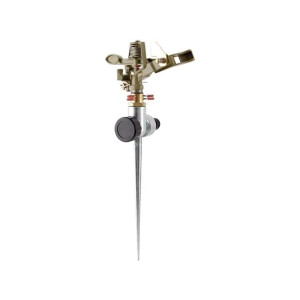 Aspersor Riego 3/4 con Cabeza y Base Metalica 1 Vía Estaca Metalica Toolcraft TC1875