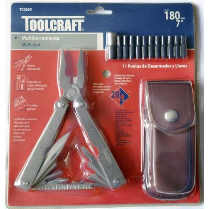 Alicates Multiherramientas 29 en 1 Multi-Tool 7" Toolcraft TC0665