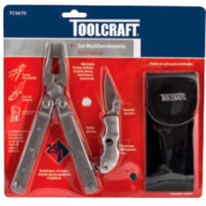 Alicates Multiherramientas 25 en 1 Set 3Piezas Toolcraft TC0670