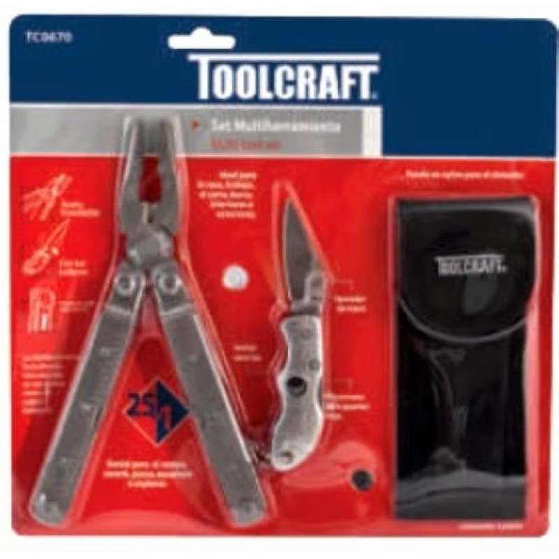 Alicates Multiherramientas 25 en 1 Set 3Piezas Toolcraft TC0670
