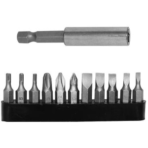 Atornillador Inalambrico 4.8V 1/4" IncCargador y 12 Puntas Wolfox WF1390