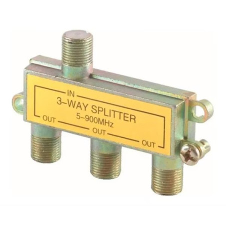 Splitter 3 Salidas 5-900Mhz Metalico x25u Fulgore FU0631