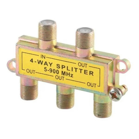Splitter 4 Salidas 5-900Mhz Metalico x25u Fulgore FU0632