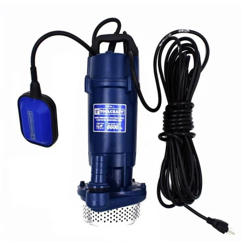 Bomba de Agua Sumergible 1" 0.5HP A12m P9m 220V ToolCraft TC5739