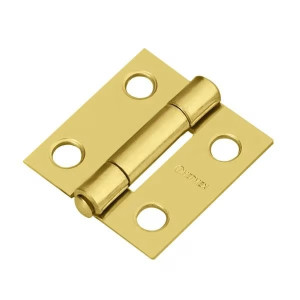 Bisagras Rectangular 1" x7/8" Acero Dorado x20u CMbola 1mm Hermex 43192