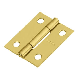 Bisagras Rectangular 1-1/2" x1-3/16" Acero Dorado x20u CMbola 1.1mm Hermex 43193