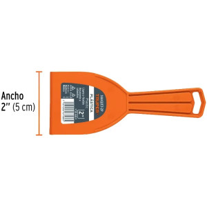 Espatula Plastica 2" Resistente a Solventes Ligeras Y flexible, en Polipropileno, ET-2P 14443 Truper