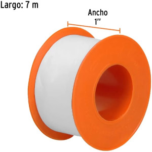Teflon Sella Roscas 1" x13m E0.075mm Sellar y prevenir fugas Truper 12514