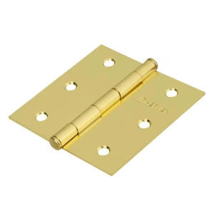 Bisagras cuadrada 3" Acero Dorado x20u Capuchina Cplana 1.4mm Hermex 28800