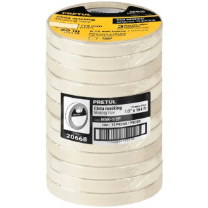 Cintas Masking Tape 12mm x50m Pretul 20668