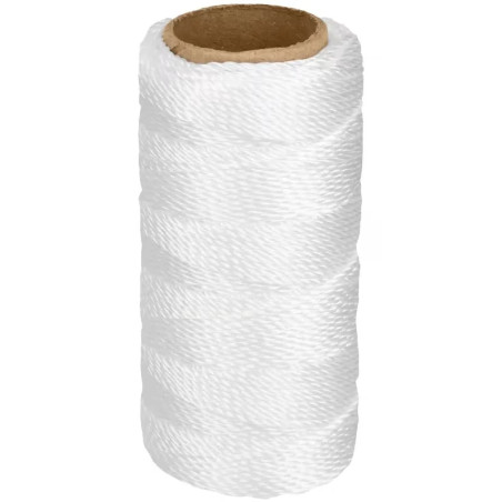 Hilos para albañil 65m 3Cabos ColorBlanco, Truper 12988