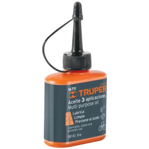 Aceite Multiusos 30ml 1oz, Lubricante Protege Oxidación y Corrosión para Metal, Truper 16711