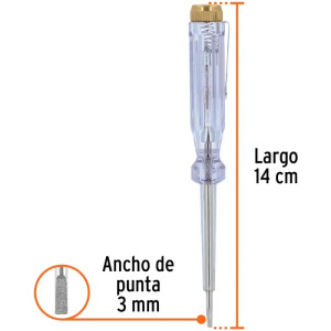 Probadores Piloto Corriente Alterna 14 cm, ideal para circuitos de 100 - 500 V, PROCO-14 13988 Truper