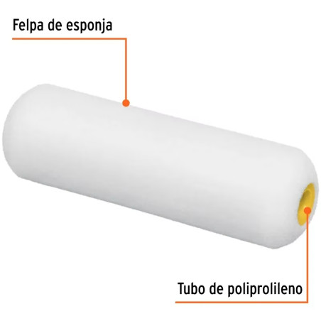 Repuesto para Rodillo 4" 13903 ROPI-410E Esponja, Truper 13907
