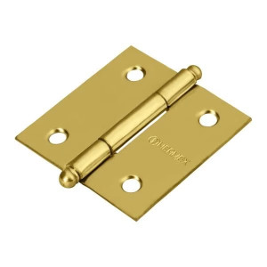 Bisagras cuadrada 2" Acero Dorado x10u Capuchina CRedondo 1.5mm Hermex 43230