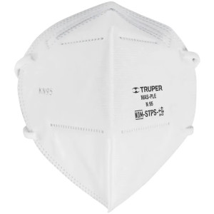 Mascarilla Plegable para Polvo Tipo N95, Polvo y Particulas sin Aceite, Clip Metalico, MAS-PLE 14427 Truper