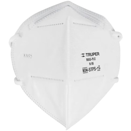 Mascarilla Plegable para Polvo Tipo N95, Polvo y Particulas sin Aceite, Clip Metalico, MAS-PLE 14427 Truper