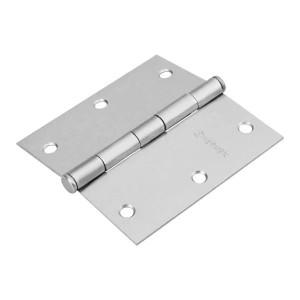 Bisagras cuadrada 3-1/2" Acero Cromo Mate x10u Capuchina Cplana 1.4mm Hermex 23688