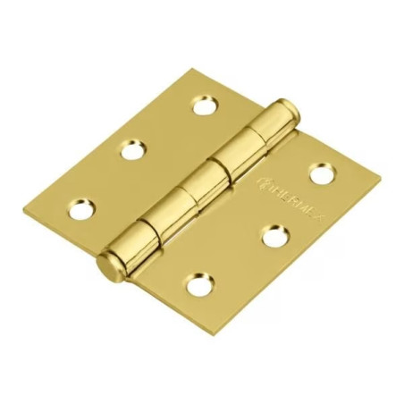 Bisagras cuadrada 2-1/2" Acero Dorado x10u Capuchina Cplana 1.8mm Hermex 43236
