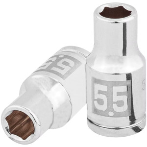 Dados 5.5mm E1/4 Hexagonales CrVanadio, Truper 100966