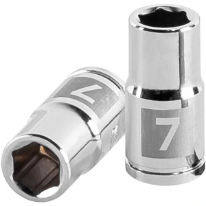 Dados 7mm E1/4 Hexagonales CrVanadio, Truper 13169