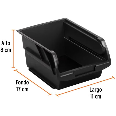 Gavetas Bandejas Apilables N2 17x11x8cm Polipropileno Truper 10889