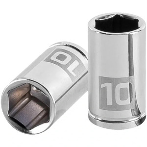 Dados 10mm E1/4 Hexagonales CrVanadio, Truper 13172