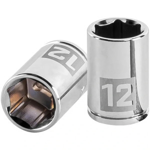 Dados 12mm E1/4 Hexagonales CrVanadio, Truper 13174