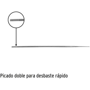 Lima Redonda para motosierra 8" Espesor 3/16", para afilado de cadena, LMO-3/16P 24491 Pretul