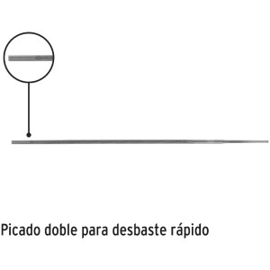 Lima Redonda para motosierra 8" Espesor 5/32", para afilado de cadena, LMO-5/32P 24490 Pretul