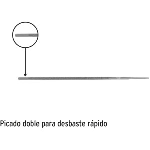 Lima Redonda para motosierra 8" Espesor 7/32", para afilado de cadena, LMO-7/32P 24492 Pretul