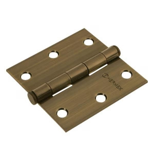 Bisagras cuadrada 3" Acero Antiguo x20u Capuchina CPlana 2mm Hermex 43251