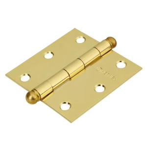 Bisagras cuadrada 3" Acero Dorado x20u Capuchina CRedondo 2mm Hermex 43232