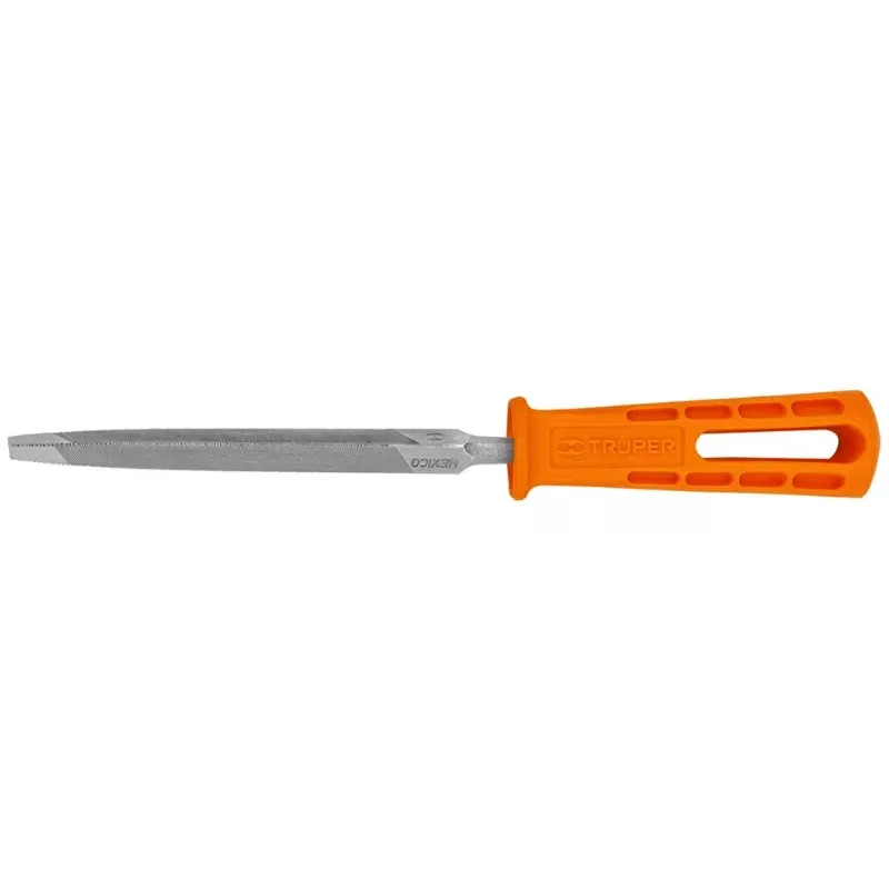 Limas Triangulo Bastardas 4" Ancho 3/8", Mango de Polipropileno, LTP-4M 10916 Truper