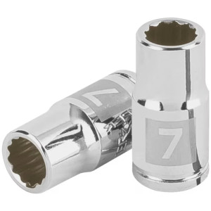 Dados 7mm E1/4 Poligonales CrVanadio, Truper 100979