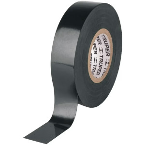 Cinta Aislantes Negro 18m x 19 mm, Adhesivo acrilico Espesor 0.15mm, Flexible en Blister, M-33NB 12499 Truper