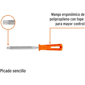 Limas Triangulo Bastardas 5" Ancho 1/2", Mango de Polipropileno, LTP-5M 10917 Truper