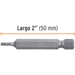 Puntas hexagonales 2mm x50mm, estuches con 5 piezas, Truper 12691