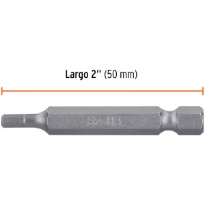 Puntas hexagonales 3mm x50mm, estuches con 5 piezas, Truper 12692
