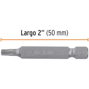 Puntas Torx T20 x50mm, estuches con 5 piezas, Truper 12216