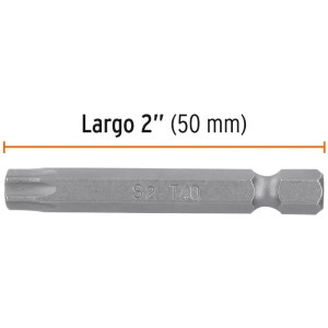 Puntas Torx T40 x50mm, estuches con 5 piezas, Truper 12262