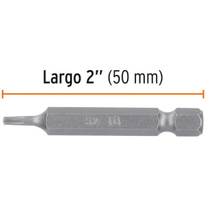 Puntas Torx T8 x50mm, estuches con 5 piezas, Truper 12210