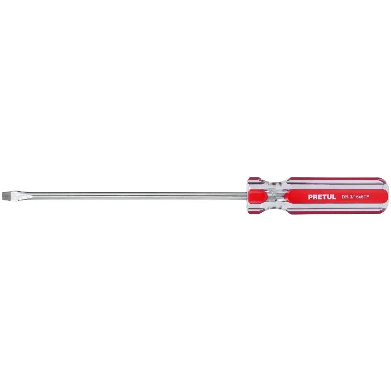 Desarmador Plano 3/16" x6" MangoPVC Pretul 21457