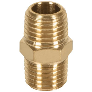 Niple Tipo mm de Laton, Cuerda 1/4 NPT, NIPLE 19024 Truper